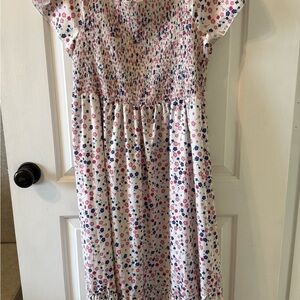 SHEIN Floral Maxi Dress - Pink, Blue, White